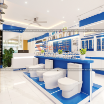 Thiết kế showroom thiết bị vệ sinh 30m2 tại Cầu Diễn